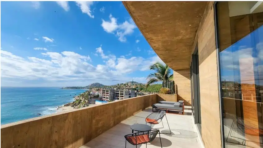 Fraction ownership is available at The Break, a residential building with spectacular terrace views in Los Cabos.